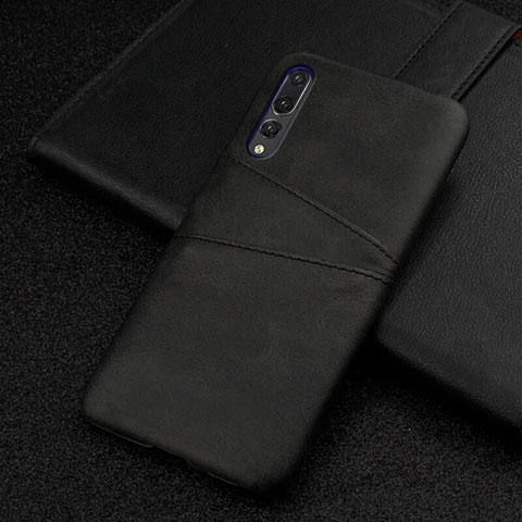 Custodia Lusso Pelle Cover R06 per Huawei P20 Pro Nero