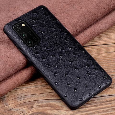 Custodia Lusso Pelle Cover R07 per Huawei Honor V30 Pro 5G Nero