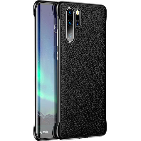 Custodia Lusso Pelle Cover R07 per Huawei P30 Pro Nero