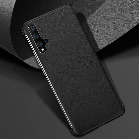 Custodia Lusso Pelle Cover R08 per Huawei Nova 5 Pro Nero