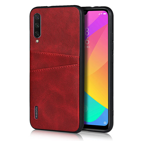 Custodia Lusso Pelle Cover R08 per Xiaomi Mi A3 Rosso Rosa