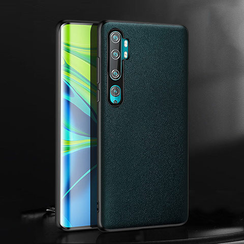 Custodia Lusso Pelle Cover R08 per Xiaomi Mi Note 10 Verde