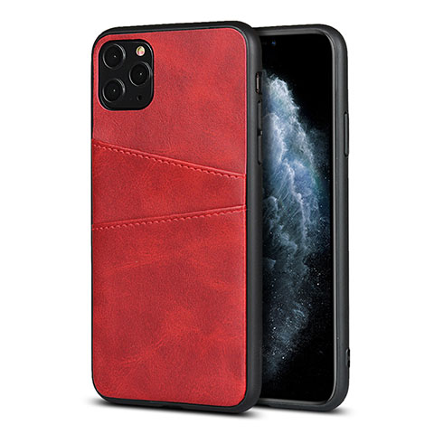 Custodia Lusso Pelle Cover R15 per Apple iPhone 11 Pro Max Rosso