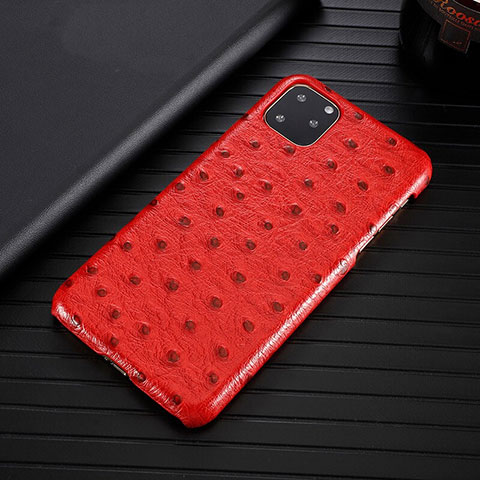 Custodia Lusso Pelle Cover S01 per Apple iPhone 11 Pro Max Rosso