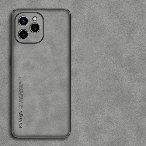 Custodia Lusso Pelle Cover S01 per Huawei Honor 60 SE 5G Grigio