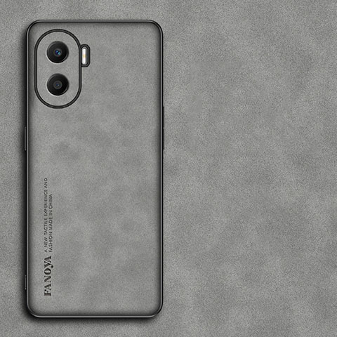 Custodia Lusso Pelle Cover S01 per Huawei Honor X40i 5G Grigio