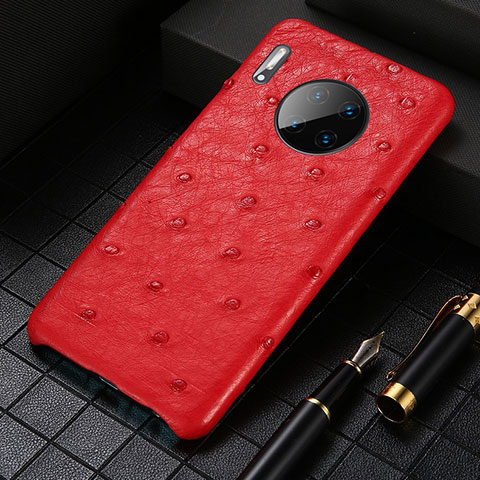 Custodia Lusso Pelle Cover S01 per Huawei Mate 30E Pro 5G Rosso