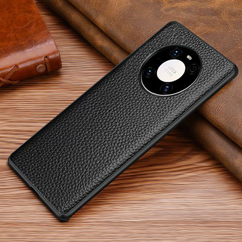 Custodia Lusso Pelle Cover S01 per Huawei Mate 40 Pro Nero