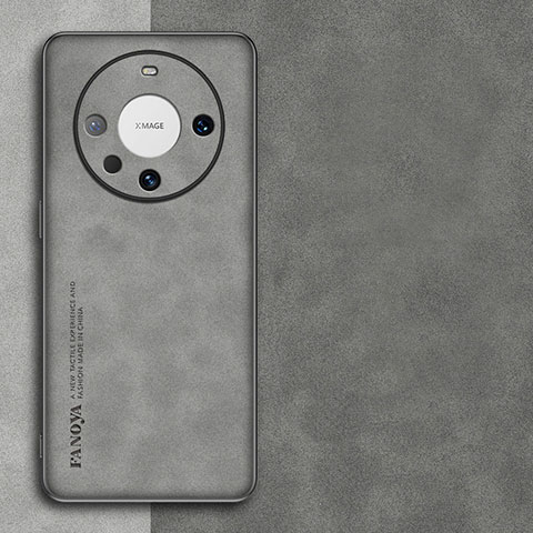 Custodia Lusso Pelle Cover S01 per Huawei Mate 60 Pro Grigio