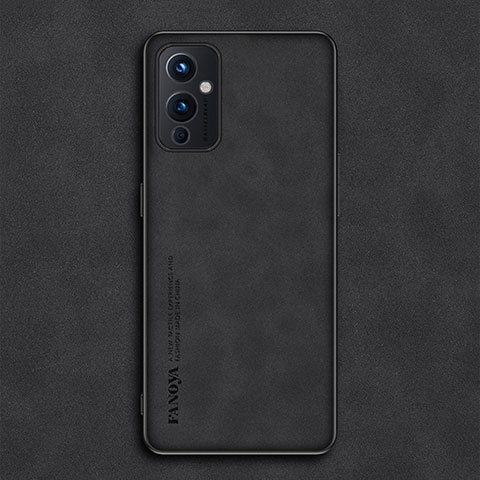 Custodia Lusso Pelle Cover S01 per OnePlus 9 5G Nero