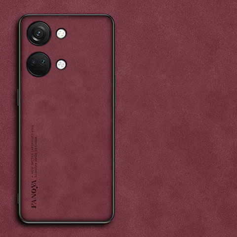 Custodia Lusso Pelle Cover S01 per OnePlus Ace 2V 5G Rosso