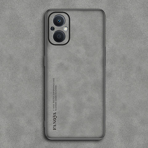 Custodia Lusso Pelle Cover S01 per Oppo F21s Pro 5G Grigio