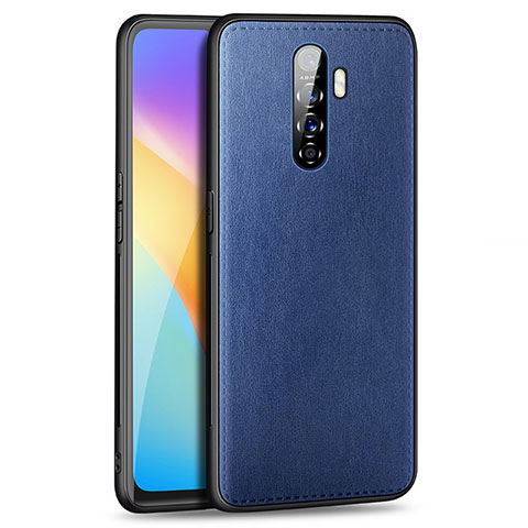 Custodia Lusso Pelle Cover S01 per Oppo Reno Ace Blu