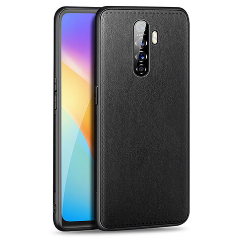 Custodia Lusso Pelle Cover S01 per Oppo Reno Ace Nero