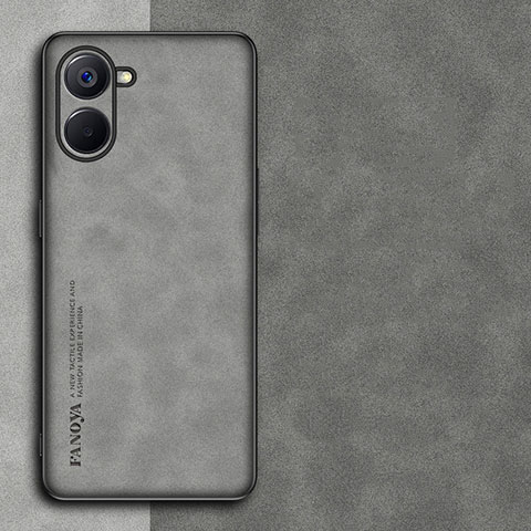 Custodia Lusso Pelle Cover S01 per Realme 10S 5G Grigio