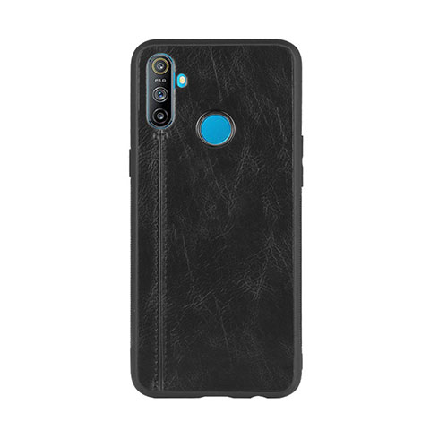 Custodia Lusso Pelle Cover S01 per Realme C3 Nero