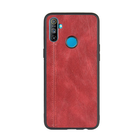 Custodia Lusso Pelle Cover S01 per Realme C3 Rosso