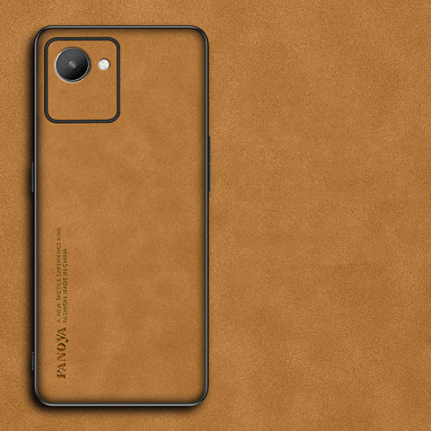 Custodia Lusso Pelle Cover S01 per Realme Narzo 50i Prime Arancione