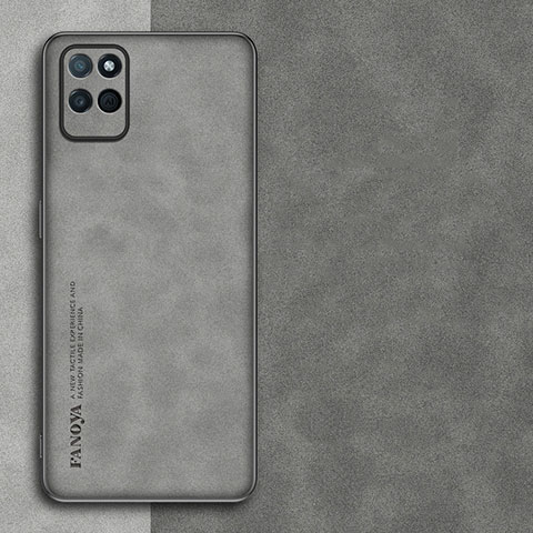 Custodia Lusso Pelle Cover S01 per Realme V11 5G Grigio