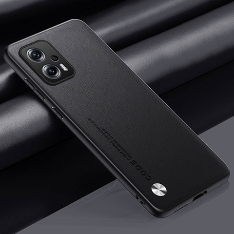 Custodia Lusso Pelle Cover S01 per Xiaomi Poco X4 GT 5G Nero