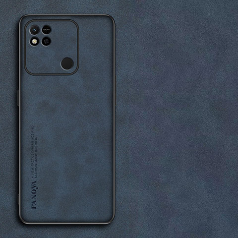 Custodia Lusso Pelle Cover S01 per Xiaomi Redmi 9 Activ Blu