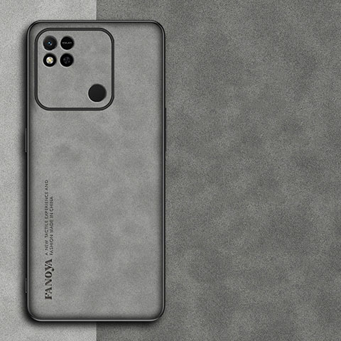 Custodia Lusso Pelle Cover S01 per Xiaomi Redmi 9 Activ Grigio