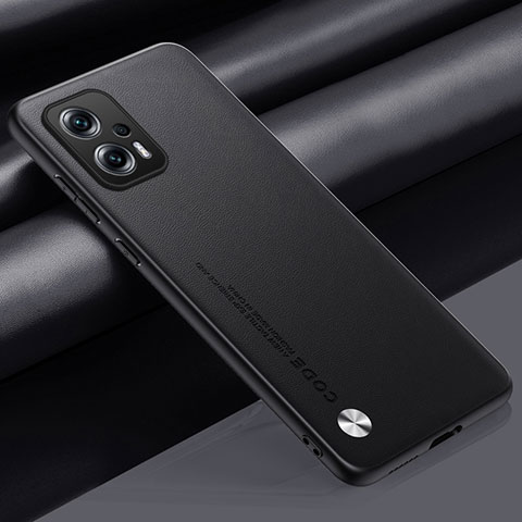 Custodia Lusso Pelle Cover S01 per Xiaomi Redmi Note 11T Pro 5G Nero