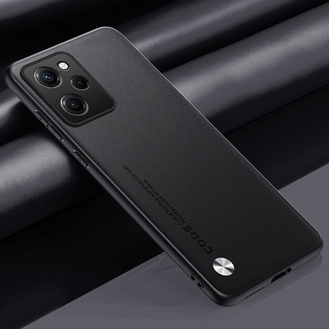 Custodia Lusso Pelle Cover S01 per Xiaomi Redmi Note 12 Pro Speed 5G Nero