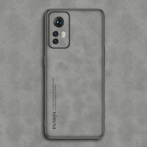 Custodia Lusso Pelle Cover S01 per Xiaomi Redmi Note 12S Grigio