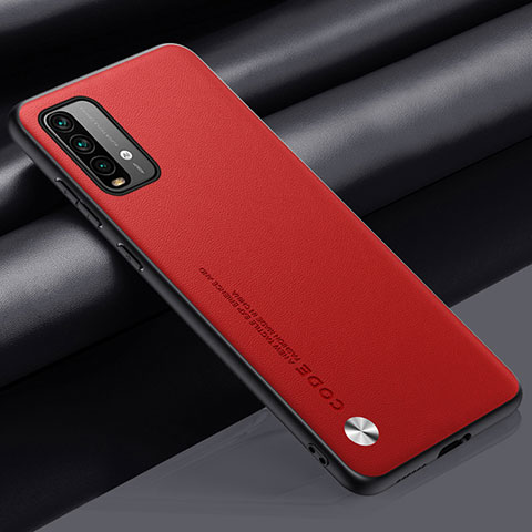 Custodia Lusso Pelle Cover S01 per Xiaomi Redmi Note 9 4G Rosso