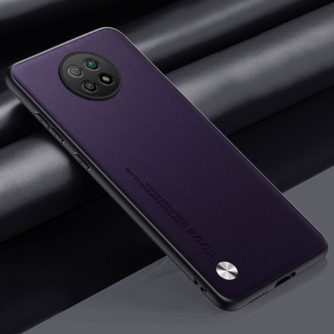 Custodia Lusso Pelle Cover S01 per Xiaomi Redmi Note 9 5G Viola