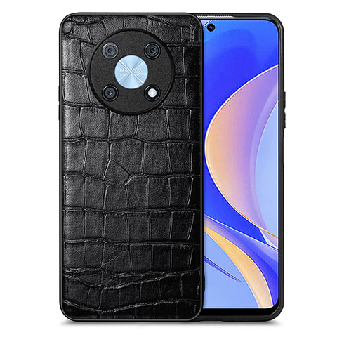 Custodia Lusso Pelle Cover S01D per Huawei Enjoy 50 Pro Nero