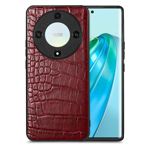 Custodia Lusso Pelle Cover S01D per Huawei Honor Magic5 Lite 5G Rosso