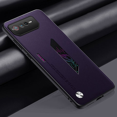 Custodia Lusso Pelle Cover S02 per Asus ROG Phone 6 Pro Viola