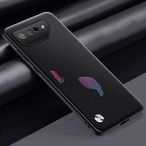 Custodia Lusso Pelle Cover S02 per Asus ROG Phone 7 Pro Grigio Scuro