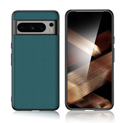 Custodia Lusso Pelle Cover S02 per Google Pixel 8 Pro 5G Verde