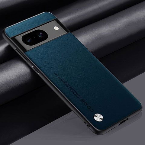 Custodia Lusso Pelle Cover S02 per Google Pixel 8a 5G Blu