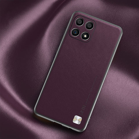 Custodia Lusso Pelle Cover S02 per Huawei Honor X30i Viola