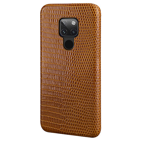 Custodia Lusso Pelle Cover S02 per Huawei Mate 20 Marrone