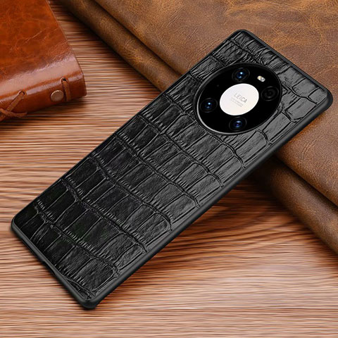 Custodia Lusso Pelle Cover S02 per Huawei Mate 40E Pro 4G Nero