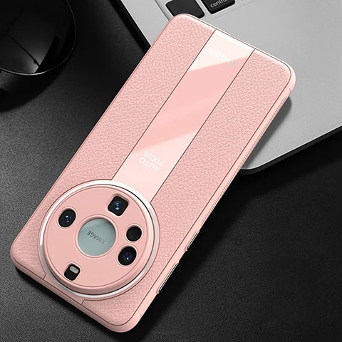 Custodia Lusso Pelle Cover S02 per Huawei Mate 60 Pro Rosa