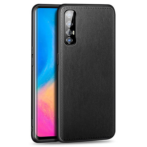 Custodia Lusso Pelle Cover S02 per Oppo Find X2 Neo Nero