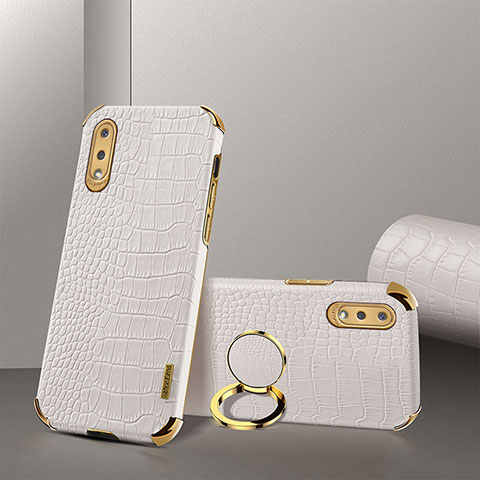 Custodia Lusso Pelle Cover S02 per Samsung Galaxy A02 Bianco