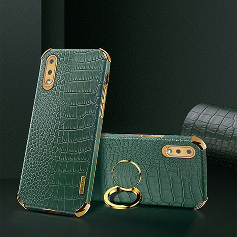 Custodia Lusso Pelle Cover S02 per Samsung Galaxy M02 Verde