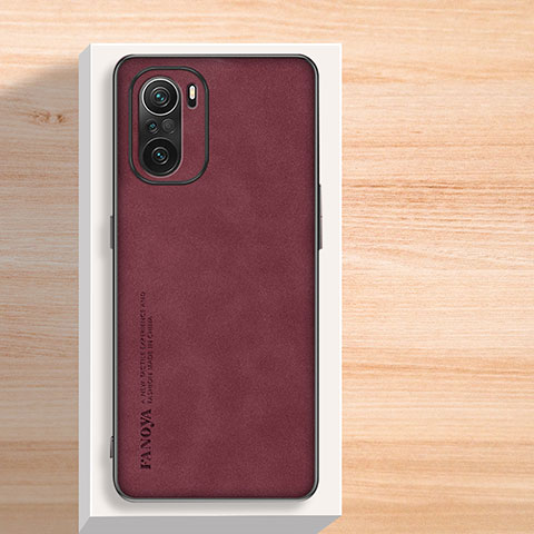 Custodia Lusso Pelle Cover S02 per Xiaomi Mi 11i 5G Rosso