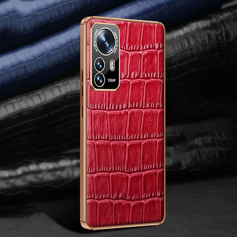 Custodia Lusso Pelle Cover S02 per Xiaomi Mi 12 Pro 5G Rosso