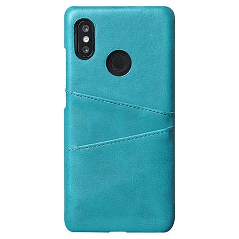 Custodia Lusso Pelle Cover S02 per Xiaomi Mi 8 Ciano