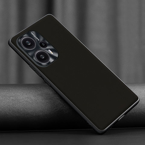 Custodia Lusso Pelle Cover S02 per Xiaomi Poco F5 5G Nero