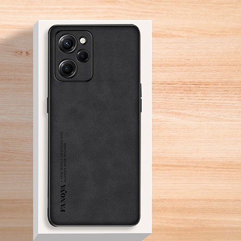 Custodia Lusso Pelle Cover S02 per Xiaomi Redmi Note 12 Pro Speed 5G Nero