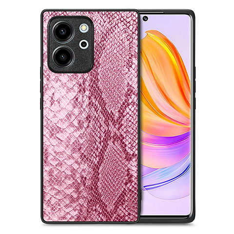 Custodia Lusso Pelle Cover S02D per Huawei Honor 80 SE 5G Rosa